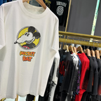 Mickey Rat 80'S -90's Vintage White Washed T-Shirt