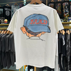 90's Rare Alfred E. Neuman Vintage Washed White T-Shirt