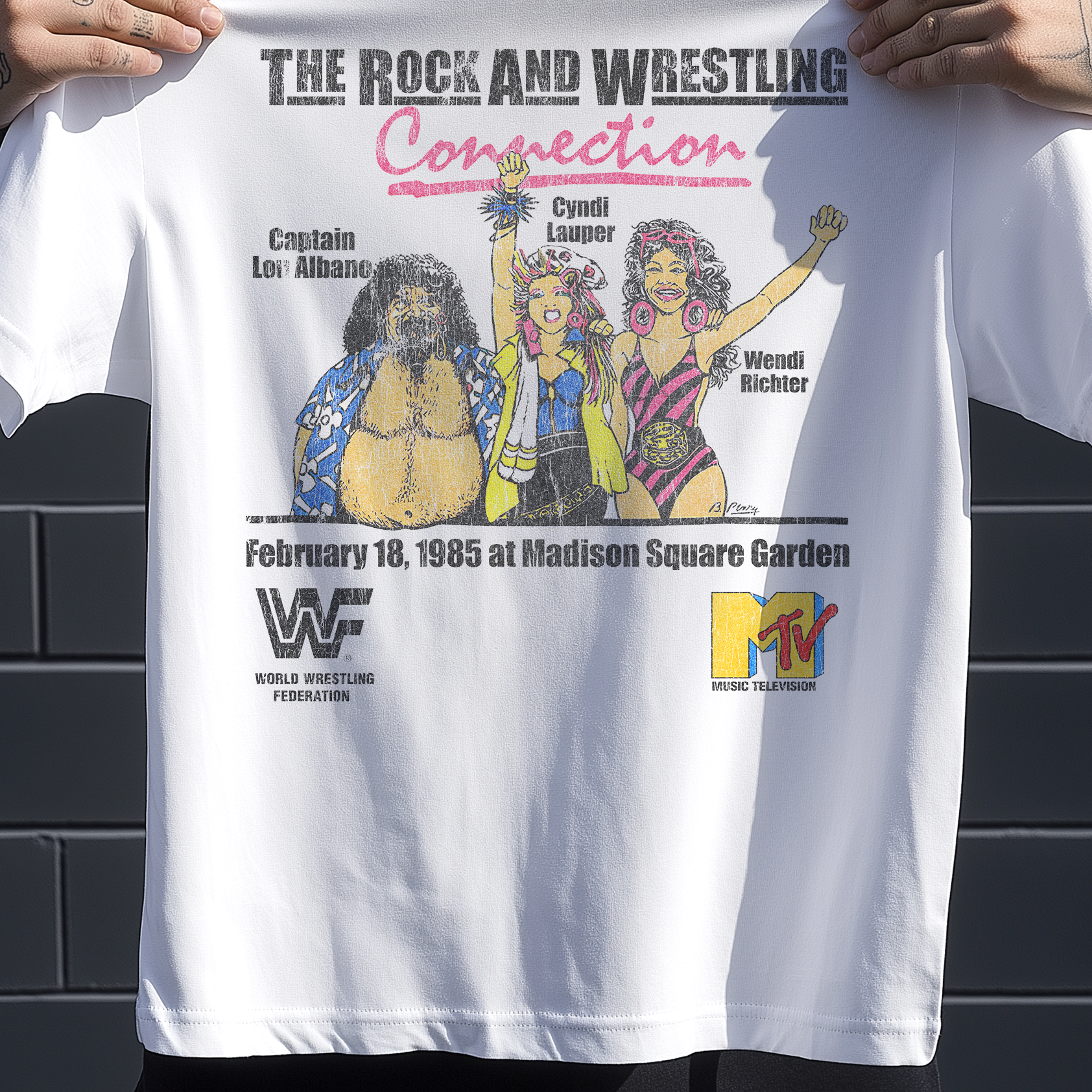 The War To Settle The Score '85 Promo Vintage Washed White T-Shirt