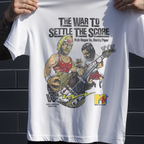 The War To Settle The Score '85 Promo Vintage Washed White T-Shirt